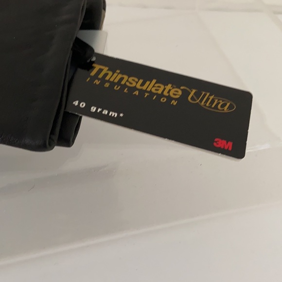 New With Tags Mens Black Isotoner Leather Driving Gloves - Picture 6 of 9